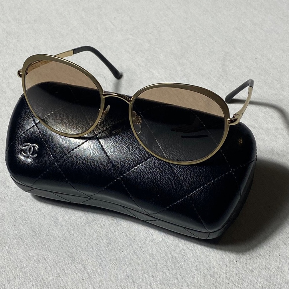 Authentic Chanel Gradient Gold sunglasses
